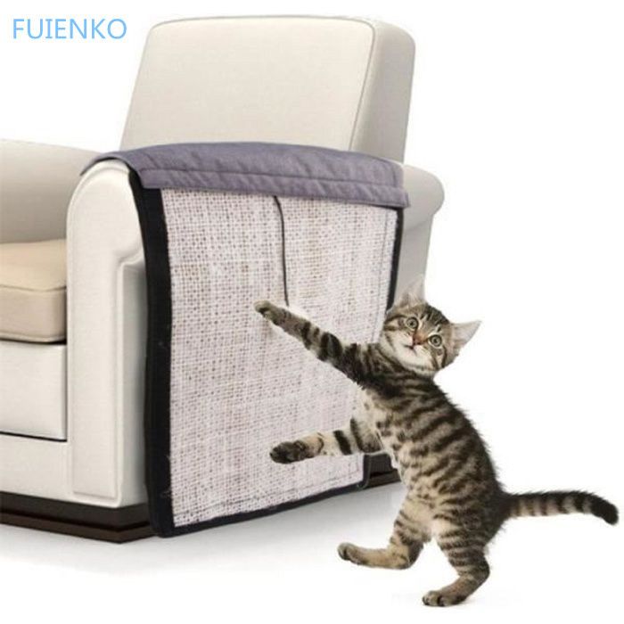 Coussin et tapis pour chat Griffoir En Sisal Pour Chat Tapis De Protection Pour Canapé 117×29cm 1pcs