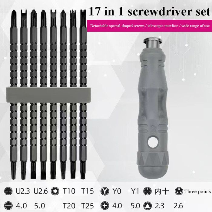Tournevis Tri-wing 4pcs U Fork Type Tournevis Magnétique CRV Multifonctionnel Outil À Main Tournevis Ensemble Tournevis De Precision