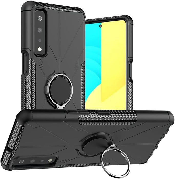 Housse étui Portefeuille Pour LG Stylo 6 – Cuir Noir, Protection Complète 360° Avec Fentes Cartes