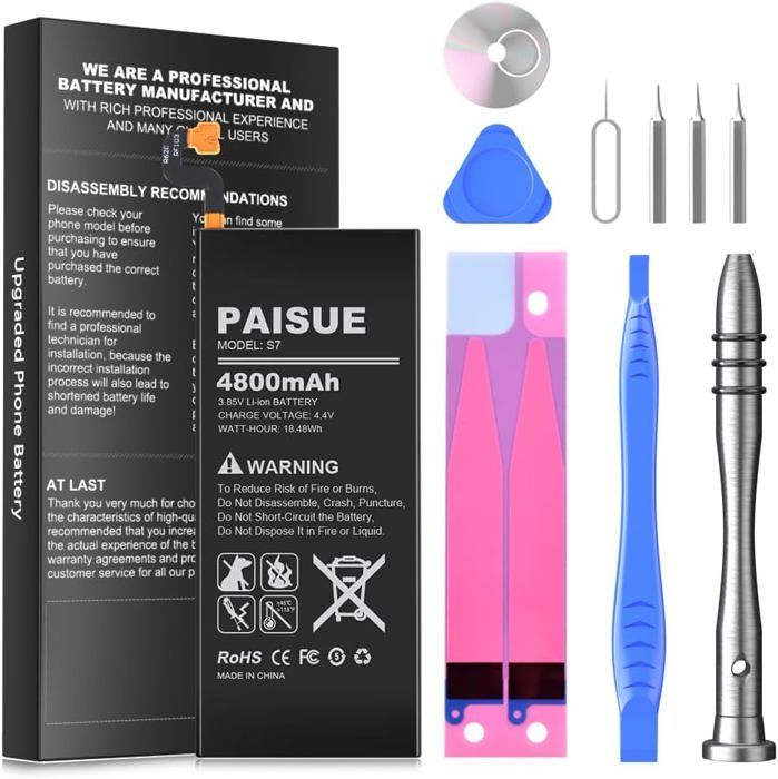 Batterie IPhone X 9800mAh BOANV Nouvelle 2024 - Remplacement Haute Capacité Avec Kit Outils
