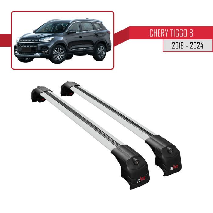 Barres De Toit ACE-2 Pour Audi Q4 E-tron 2021-2025 – 2 Barres Aluminium Noir – Charge Max 75 Kg