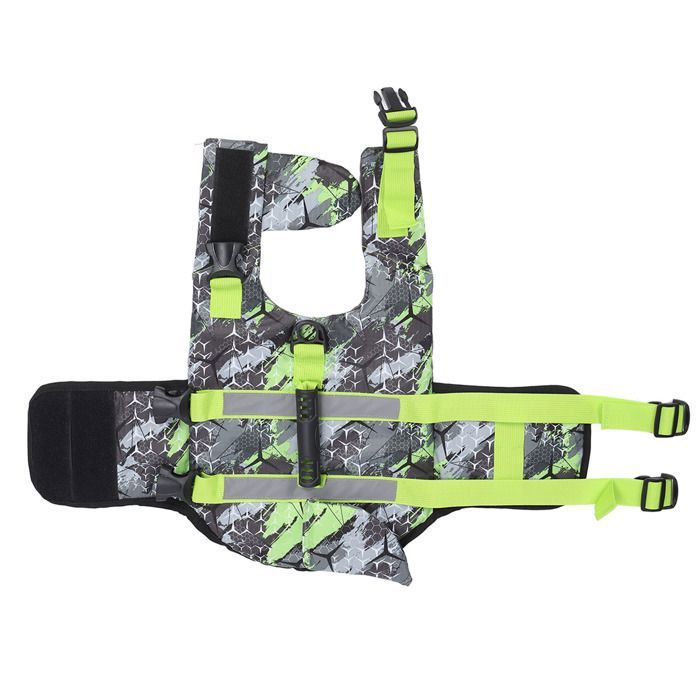 Comparer les prix de Gilet de sauvetage - Flottabilité réglable - Orange - Pour chien - Polyester - Poignée ergonomique