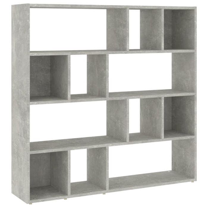 Bibliotheque avec beaucoup d espace de rangement 105 x 24 x 102 cm bois d ingenierie couleur gris beton DEC030705 Bibliotheque avec beaucoup d espace de rangement 105 x 24 x 102 cm bois d ingenierie couleur gris beton DEC030705