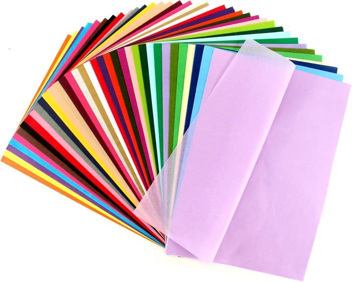 Papier De Soie Cadeau Violet - 10 Feuilles Carrées 20 X 20 Pouces, Qualité Seaman
