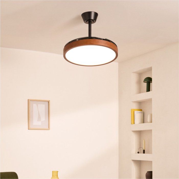 Ventilateur de plafond - Create - WIND CLEAR STUDIO - Silencieux - Pales rétractables - LED - Create