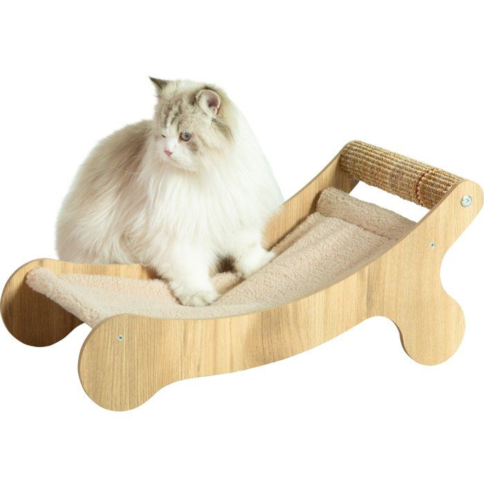 Zolux Chaise longue Boréal beige pour chat max 5 kg