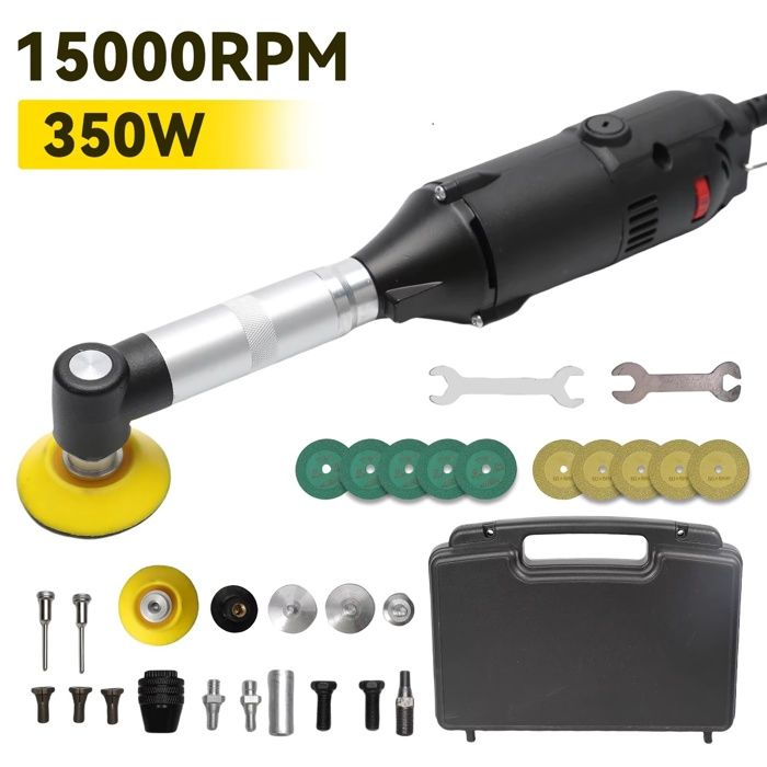 Meuleuse Droite Électrique 15000 RPM 6 Vitesses Outil de Beauté pour Carrelage Céramique pour Ponçage de Contour Coupe Polissage