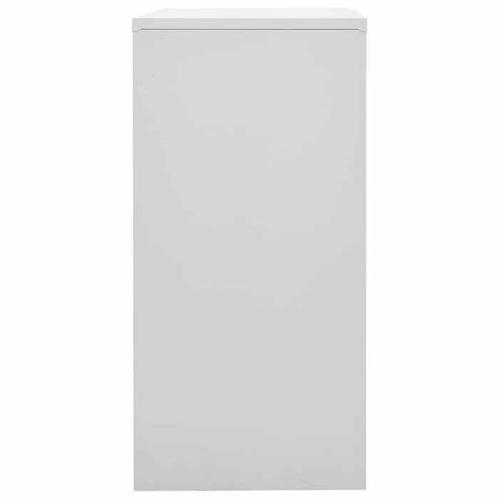 Promo printemps Armoire à casier Pour bureau/garage - Cabinet de Rangement/Caisson de bureau -s Gris clair et bleu 90x45x925 cm A