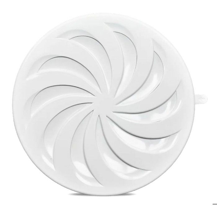 Grille de ventilation ronde réglable - AIR ROXY - 80-150 mm - Blanche - Montage plafond ou mur - Flux dair réglable