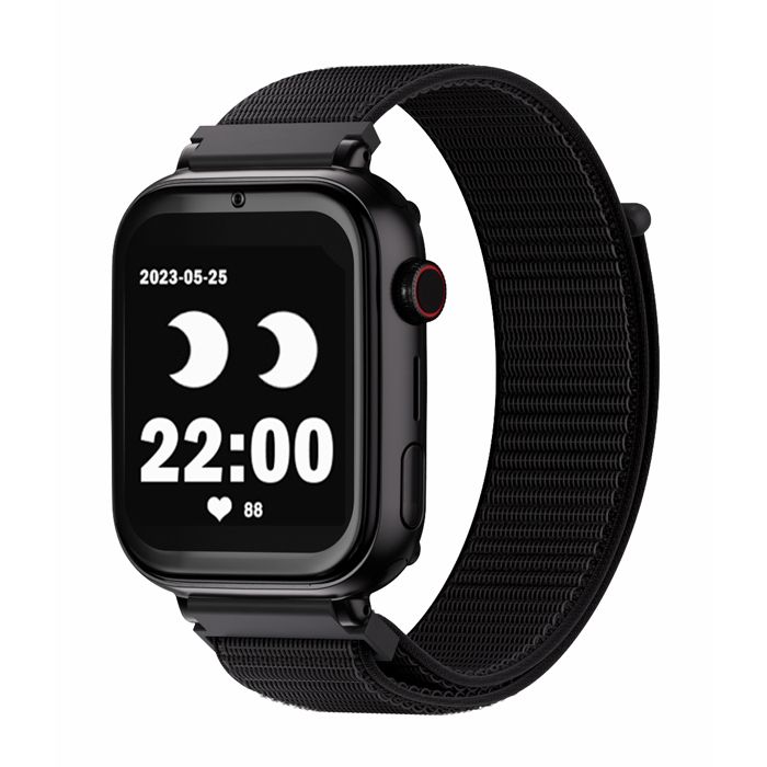 SaveFamily SaveWatch Plus 4G Montre pour Enfants GPS Appels Whatsapp App Store Cadran et Bracelet en Tissu