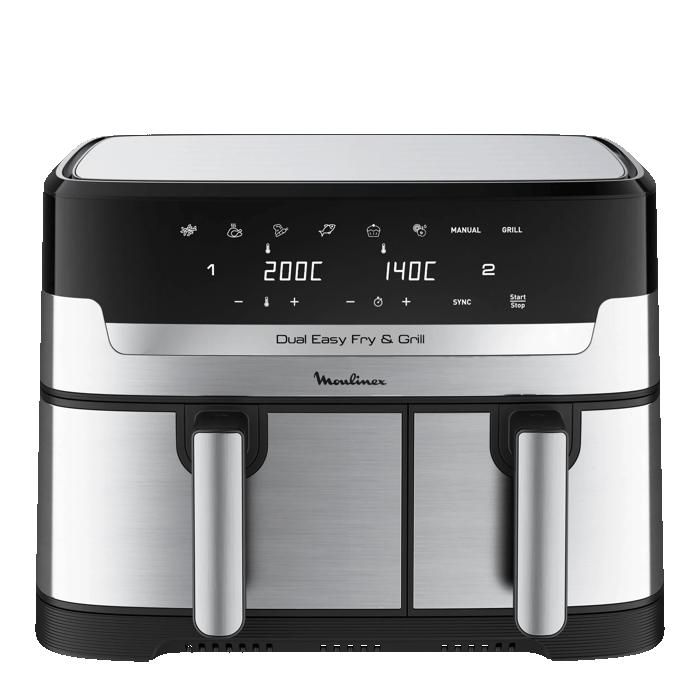 MOULINEX EZ905D20 RA Dual Easy Fry & Grill Air fryer Inox - vue 2