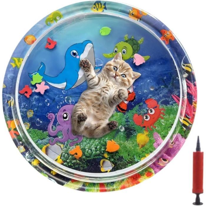 Tapis de jeu deau sensoriel pour chat
