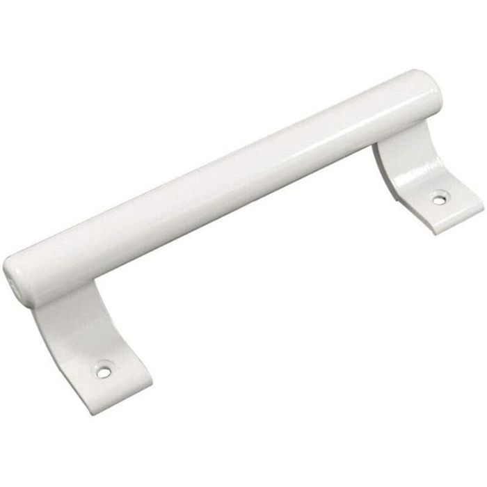 Poignée porte aluminium blanc 200mm pour porte vitrée armoire garage