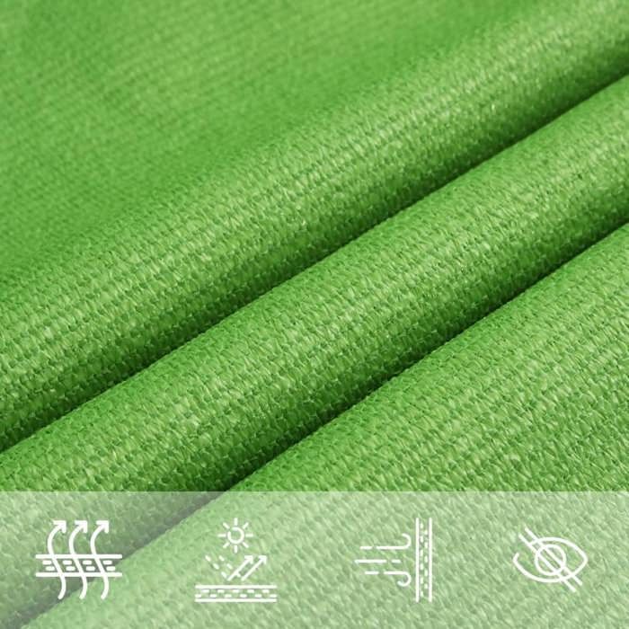 Voile dombrage 160 g/m² rectangulaire vert clair 25x5 m PEHD_2 ans garantie_95437