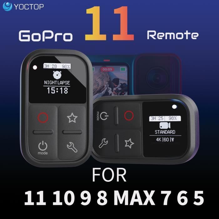 Télécommande Obturation Étanche GoPro Officielle - Bluetooth Pour HERO11/12/13 - Contrôle à Distance