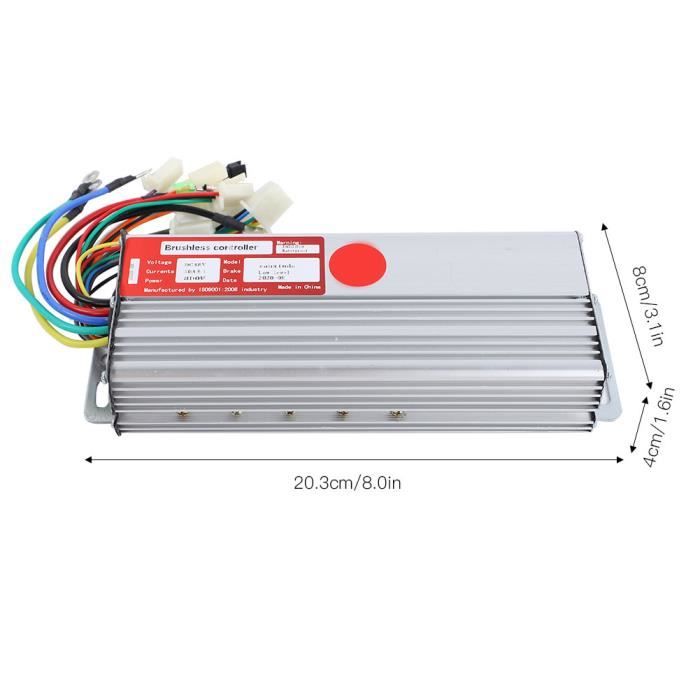 Contrôleur De Vitesse 48V 1800W Pour Moteur Brushless - Vélo électrique, Scooter, Go-kart - Câblage Accélérateur Inclus