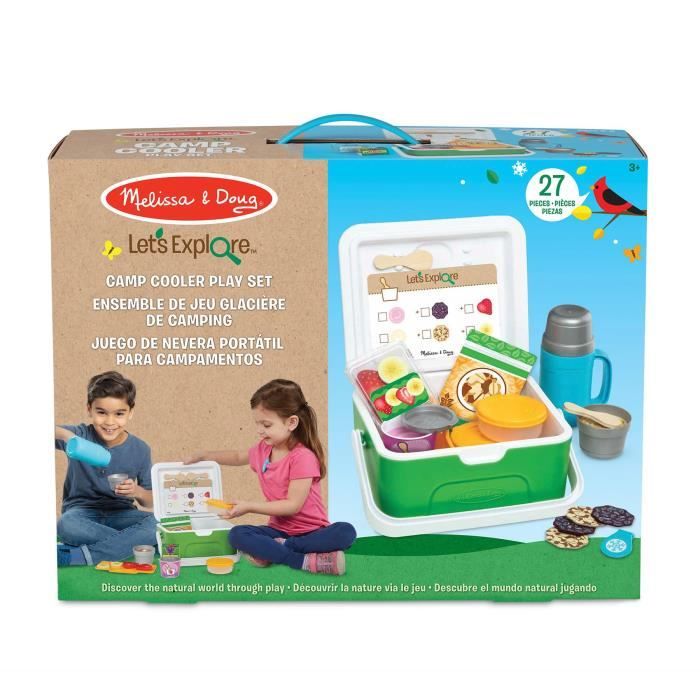 Melissa Doug Let s Explore Camp Cooler Play Set Cdiscount Jeux Jouets
