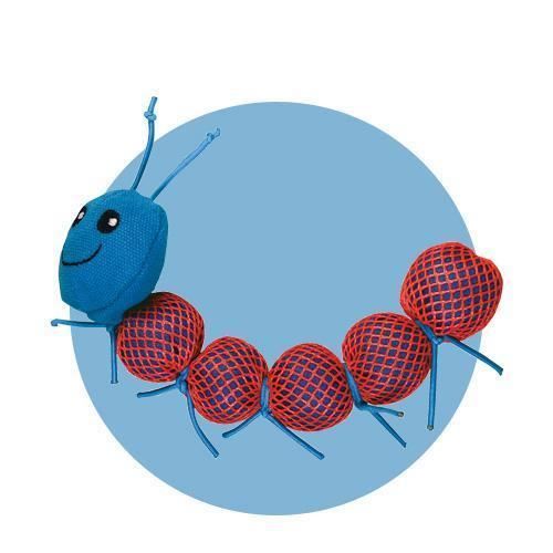Comparer les prix de Jouet - Kong - Nibble Critters Catnipillar - Bleu - Tissu - Pour Chats