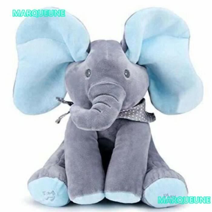 Nouveau 1 Pcs Jouets en peluche douce peluche éléphant mignon animaux Gray