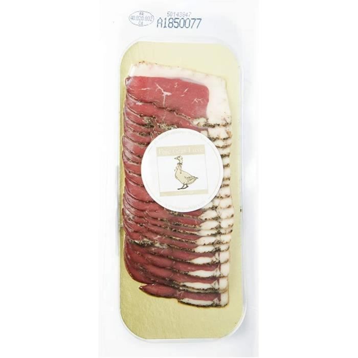 Magret de canard séché tranché frais 90g Prêt à Déguster Origine 100 FR Landes sousvide