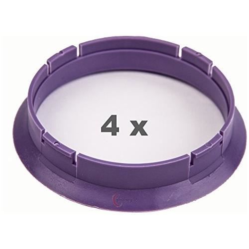 Lot De 4 Bagues De Centrage 64,0 Mm Vers 54,1 Mm – Plastique ABS Résistant, Parfait Pour Éviter Vibrations Et Gripages Sur Jantes Alu