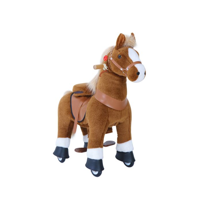 PonyCycle Cheval monter enfant brun frein sons grand mod le