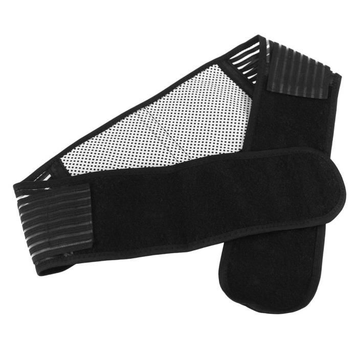 Ceinture Lombaire Auto-chauffante Magnétique - Thérapie Douleurs Dorsales - Unisexe Noir