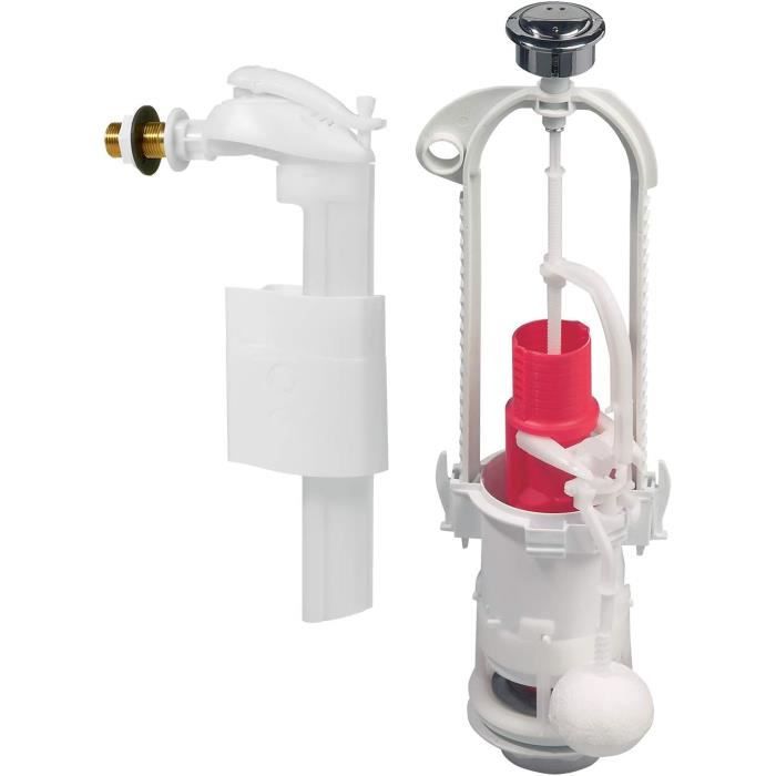 Mécanisme De Chasse D'eau WC Complet – Modèle 175 à Tirette + Robinet Flotteur – SD SIDER