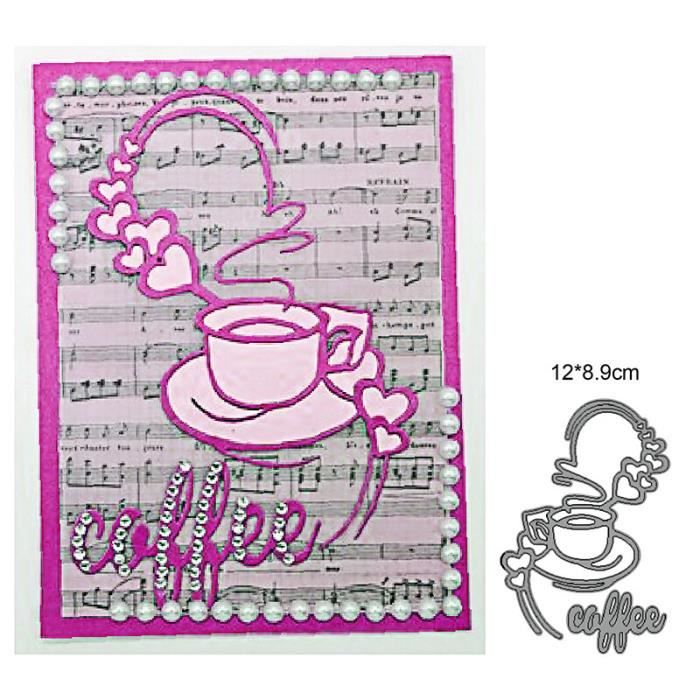 Pochoir Métal Pour Carte Gaufrage Matrices De Découpe En Métal Pour Feuille à Chaud – Pour Scrapbooking, Cartes, Déco DIY Accessoire Machine Gaufrage Gemini