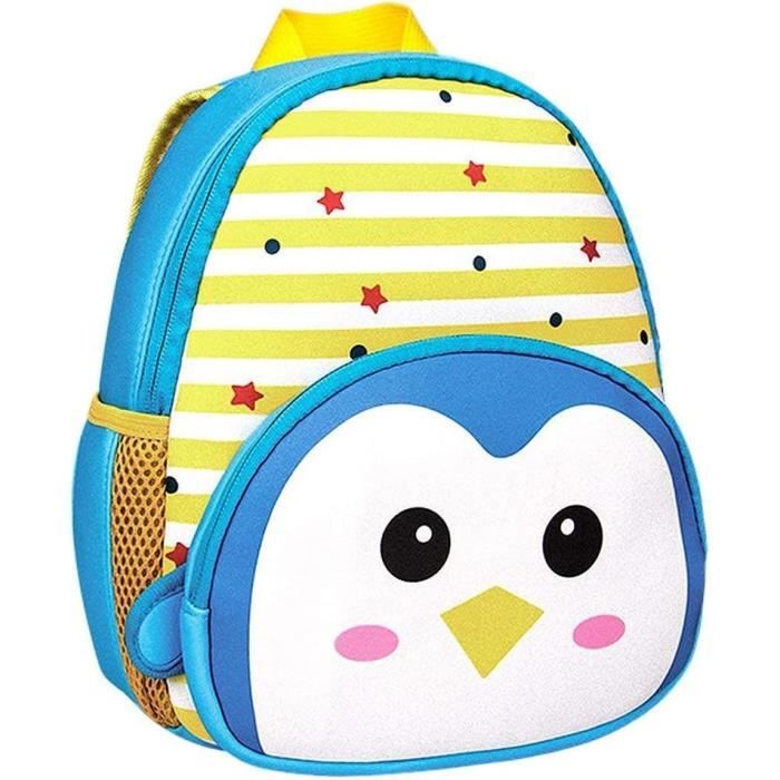 Sac à Dos Enfant 3D Léger - Lapin Rose - De 1 à 4 Ans - Fermeture éclair