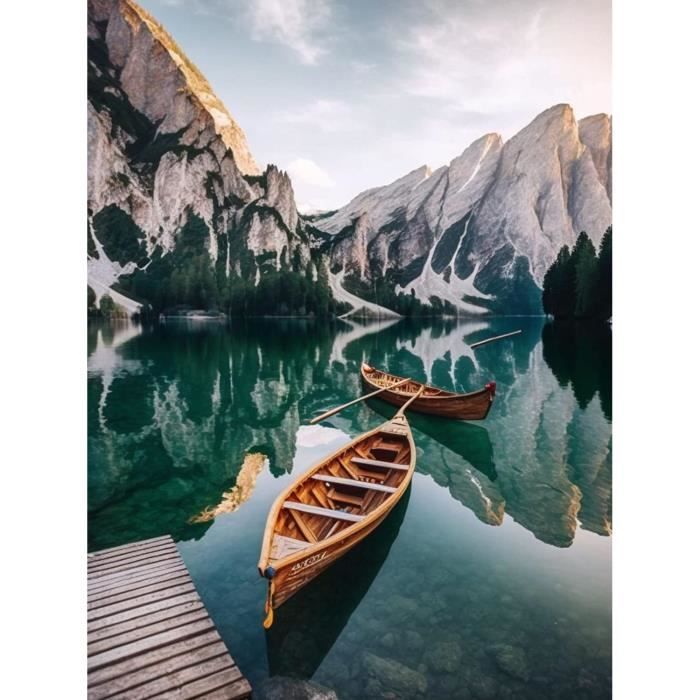 Kit De Peinture Diamant 5D à Faire Soi-même - Paysage De La Sicile - Décoration Murale - Strass En Cristal