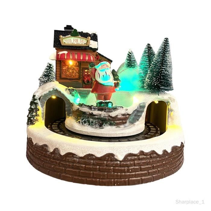 Predolo Scène De Neige De Noël - Maison Miniature Lumineuse