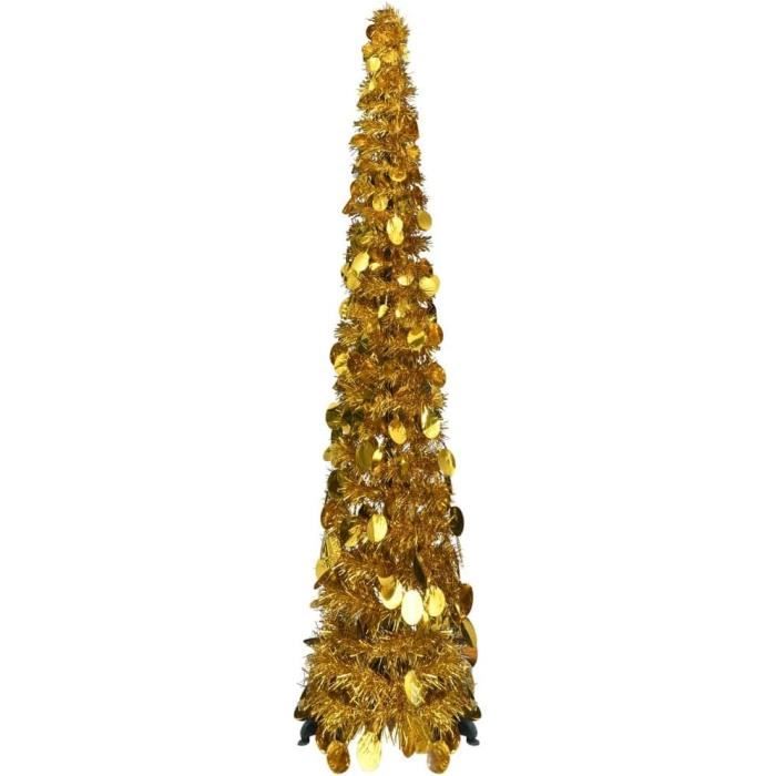 Lot De 3 Feuilles Sapin Noël Rose Doré Paillettes 183cm - Guirlande Décoration Festive