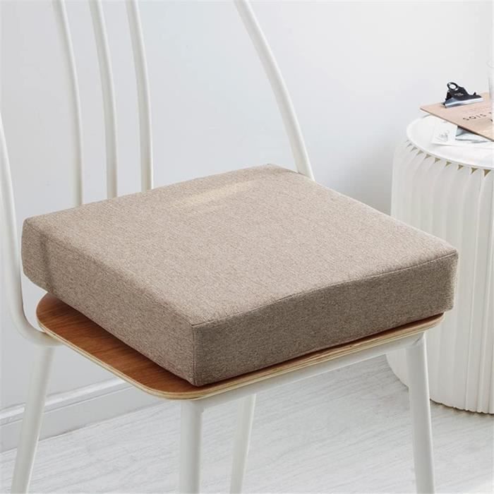 FANSU Coussin De Siège Mousse Mémoire 50x50x5cm - Soulage Dos Et Pressions Pour Voiture, Bureau, Fauteuil