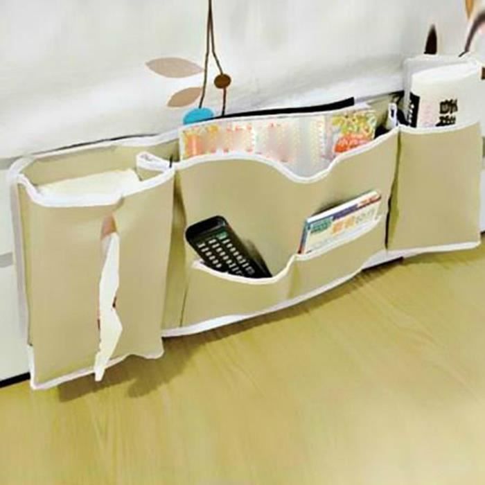 Sac de Rangement de Chevet, Feutre Poche de lit,Organiseur pour lit,Poche de Lit Sac de Rangement pour Téléphone Télécommande, Magazine, Lunettes, Liv | Leroy Merlin