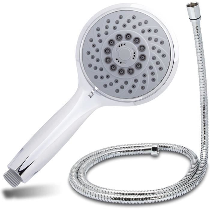 Tête de Douche Pommeau de Douche Douchette avec Flexible 150 cm 12 cm 5