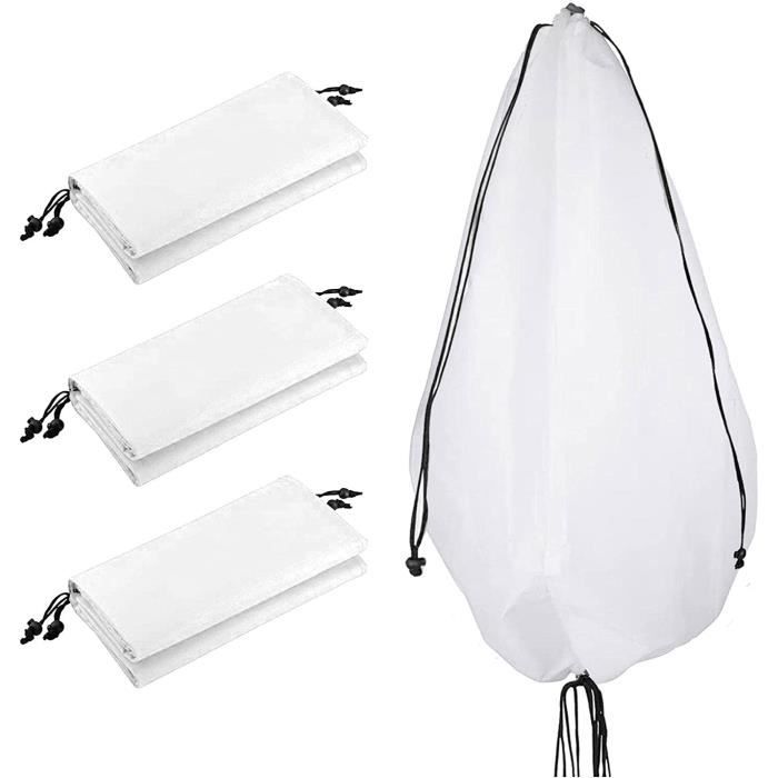 Voile Hivernage Plante, Lot De 2 Housse D'hivernage Plante, 80 X 120cm