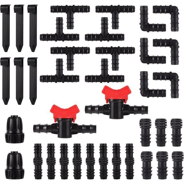 8 Pièces 1/2 Pouces (16 Mm) Connecteur Barbelé De Jardin