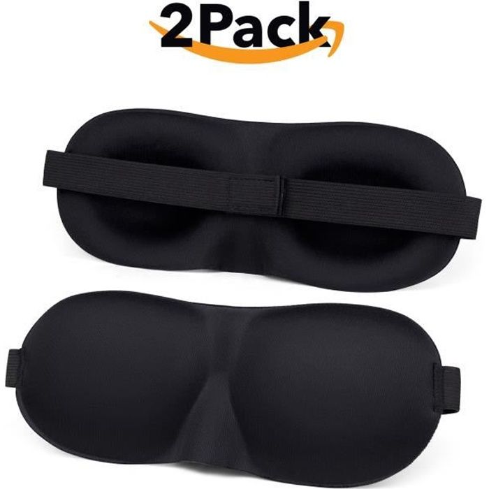 Masque De Nuit 3D Réglable - Zéro Pression Sur Les Yeux, Pour Dormeurs Latéraux, Inclus Bouchons D'oreilles - 1