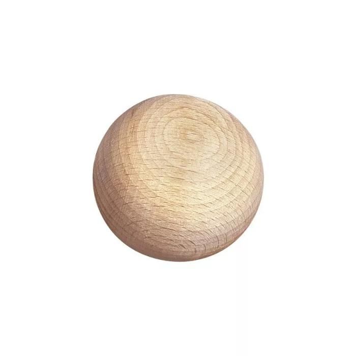 15 Demi-Sphères Bois Brut 15mm - Rayher - Pour Bricolage, Déco, Mobile Bébé - Surface Lisse Non Percée