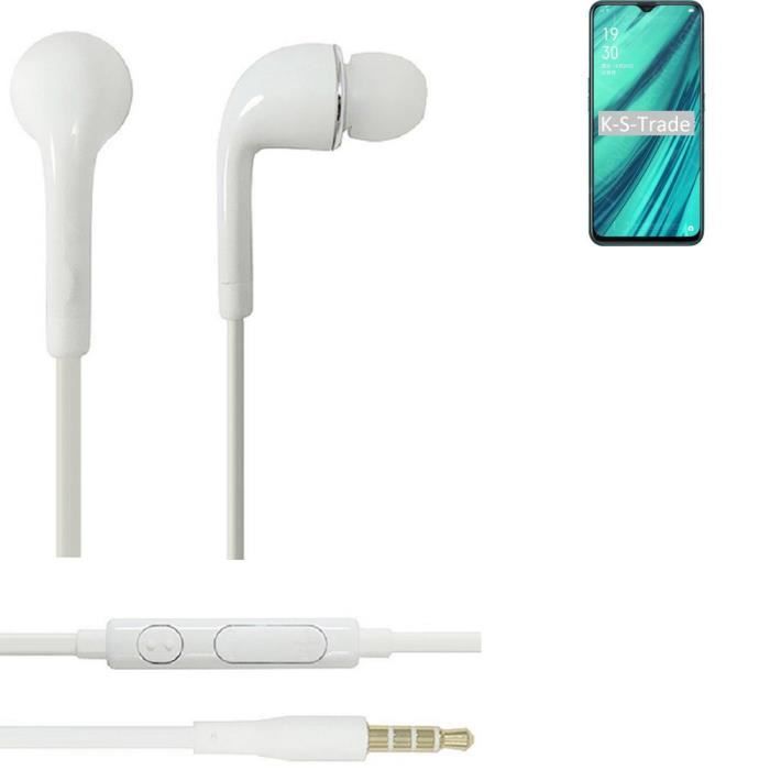 ecouteurs pour huawei p30 lite new edition avec microphone et controle du volume 3 5 mm blanc 340439 cdiscount tv son photo