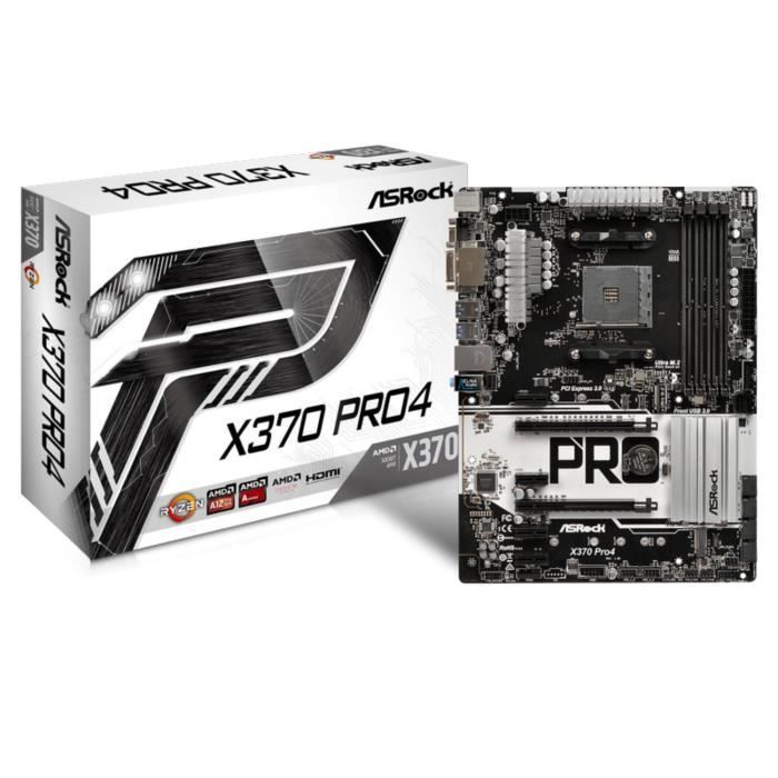 Carte mère ATX AMD X370 Asrock X370 Pro 4 - DDR4 SDRAM - Asrock