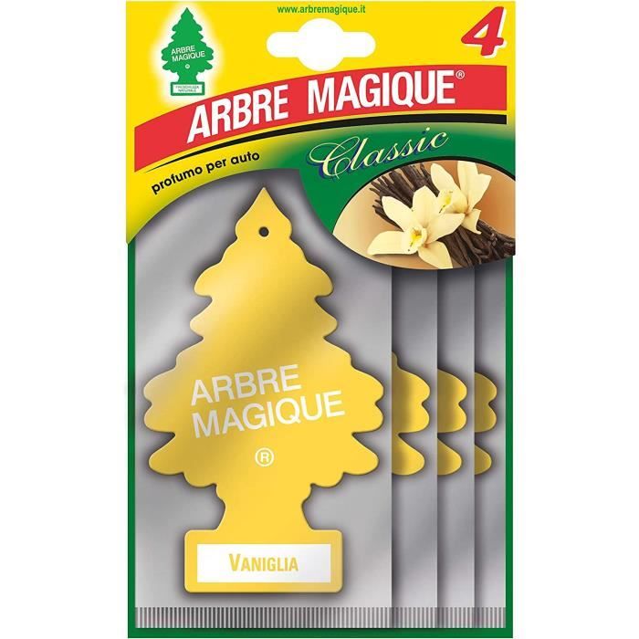 Arbre Magique Désodorisant Voiture Parfum Vanille Format Multipack 4 Pièces  - Cdiscount Auto