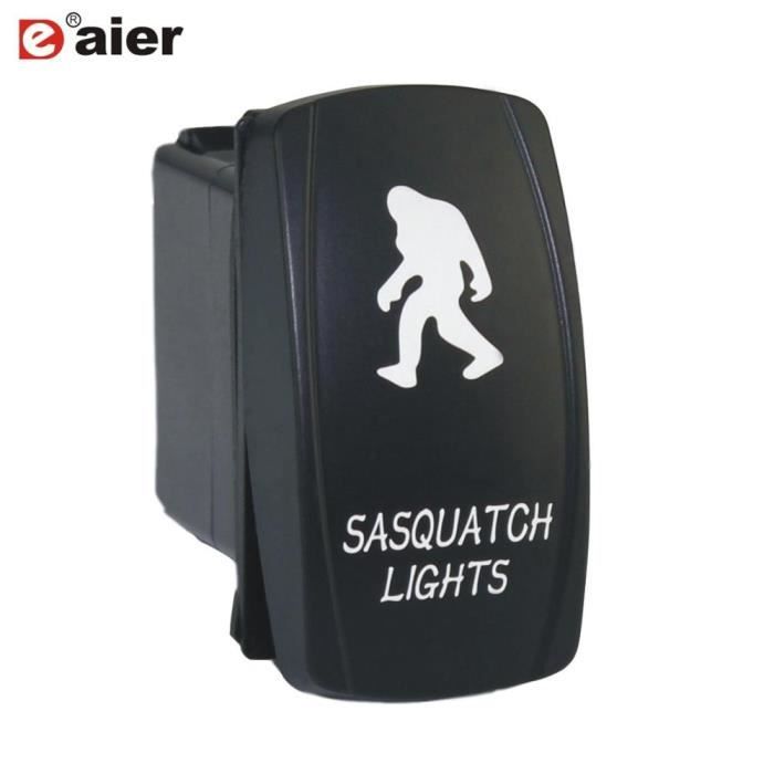 Interrupteur à Bascule étanche DPDT 7 Broches - 12V/20A, 24V/10A, LED Bleue, Pour Bateau Ou Camping-car