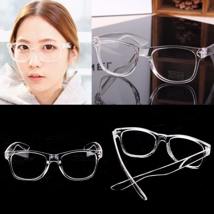 lunette de vue homme monture transparente
