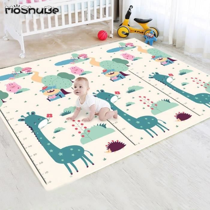 Tapis d'éveil,Tapis de jeu épais pour bébé tapis de sol souple pour enfants  girafee escalade Double face - Type 180cmX120cmX1cm - Cdiscount  Puériculture & Eveil bébé