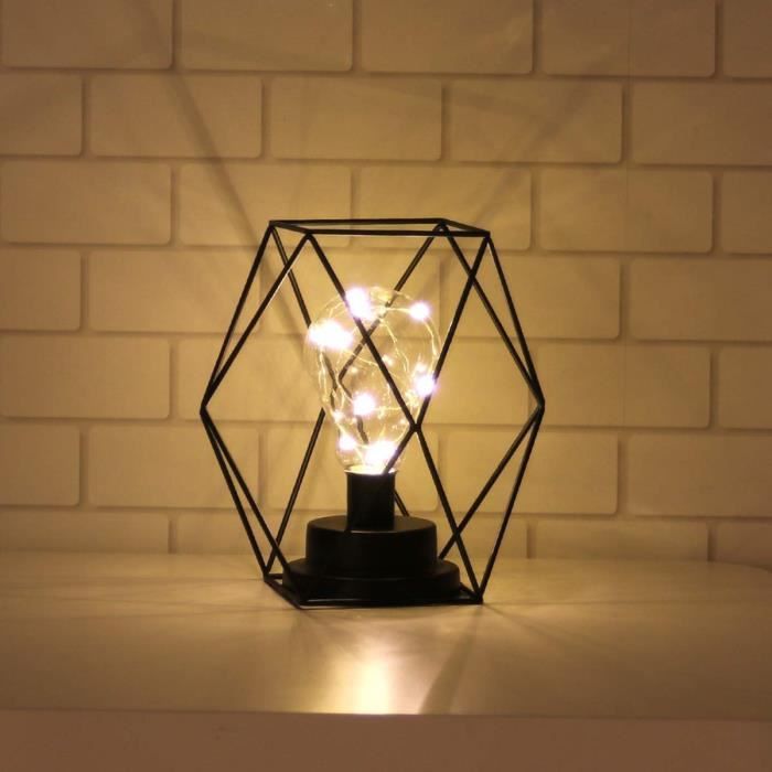 Lampe Industrielle De Bureau De Table De Tuyau De Metal De Style