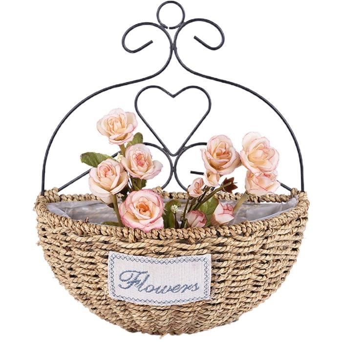 Panier Suspendu En Osier Pour Plantes - Cache-pot Bohème Tissé Main Pour Intérieur Et Extérieur - 2 Tailles Disponibles