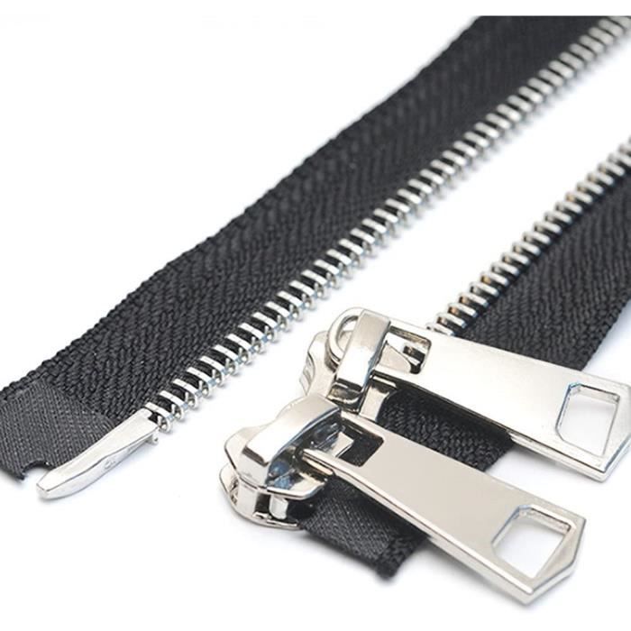 YaHoGa 86 cm Grand Fermetures éclair Métal Séparable Noir #10 Laiton Fermeture Éclair Métallique A Zipper Glissière pour Les Jackets (#10 Noir YaHoGa 86 cm Grand Fermetures éclair Métal Séparable Noir #10 Laiton Fermeture Éclair Métallique A Zipper Glissière pour Les Jackets (#10 Noir