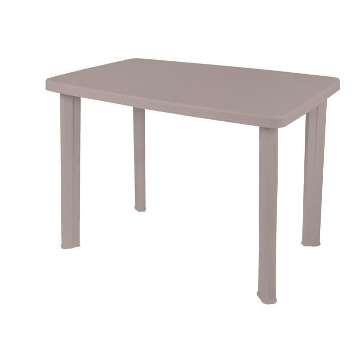 Table de jardin - Faretto - 100 x 70 cm - Couleur Taupe - Poids 580 kg